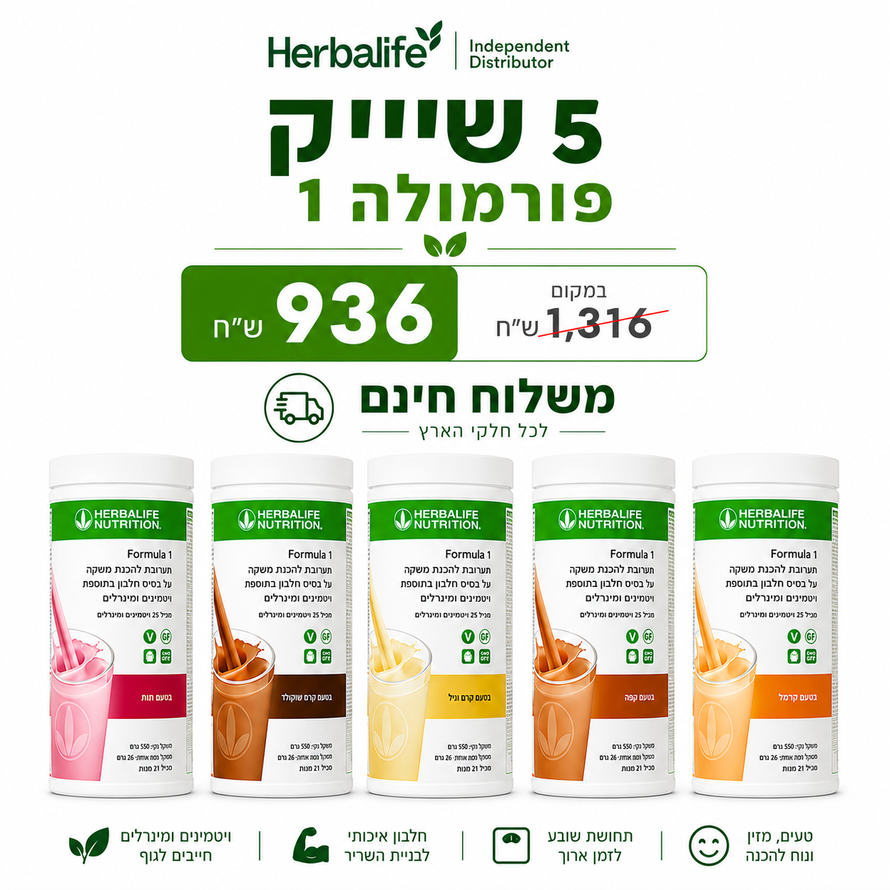 5 שייקים פורמולה 1