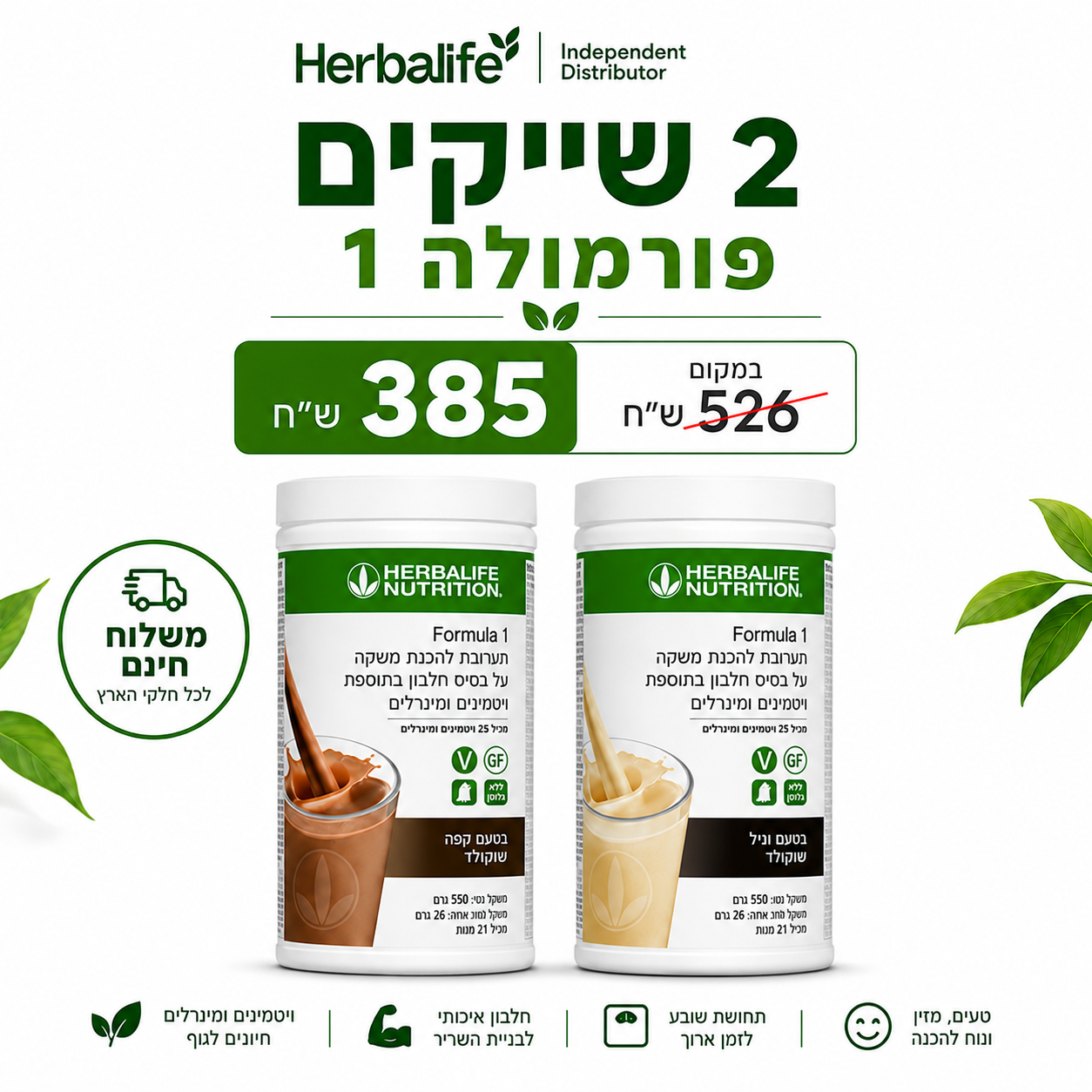 2 שייקים פורמולה 1